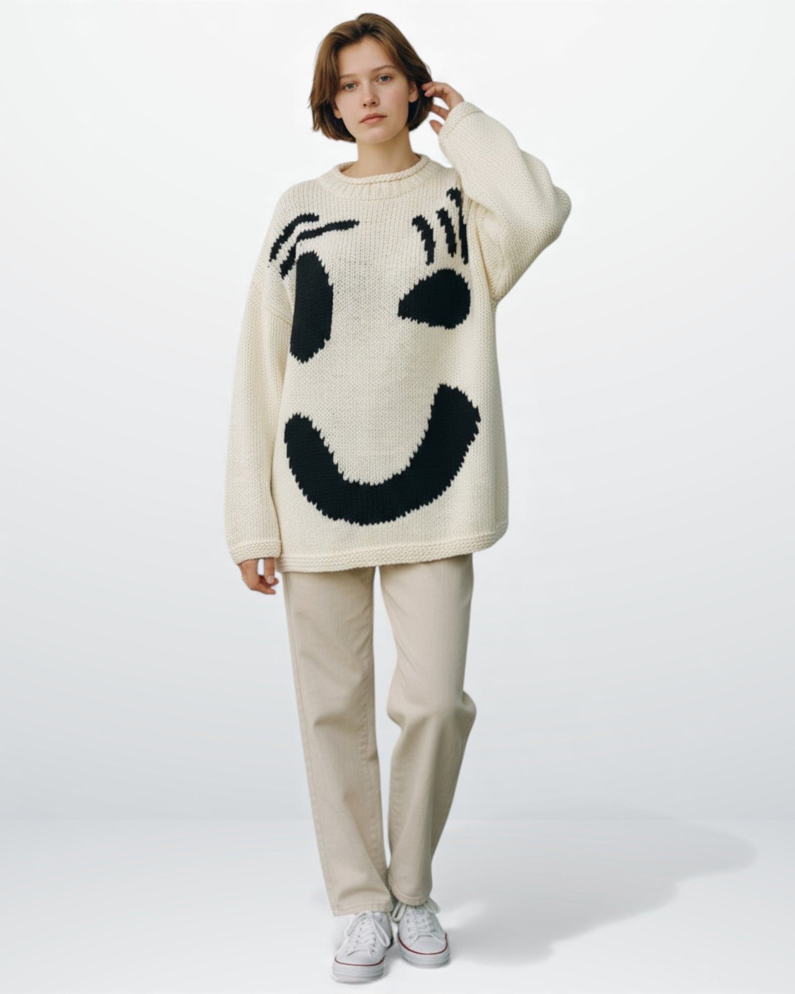 Oversized Strickpullover für Damen