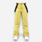 Warme Skihose für Damen mit bequemem Über-Boot Beinabschluss – einfarbig