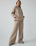 Oversized Hoodie-Set mit weiter Hose für Damen