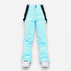 Warme Skihose für Damen mit bequemem Über-Boot Beinabschluss – einfarbig