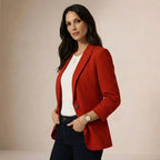 Blazer für Damen mit klassischem Revers und gerader Passform