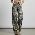 Flared Jeans für Damen mit hoher Taille im Casual-Stil