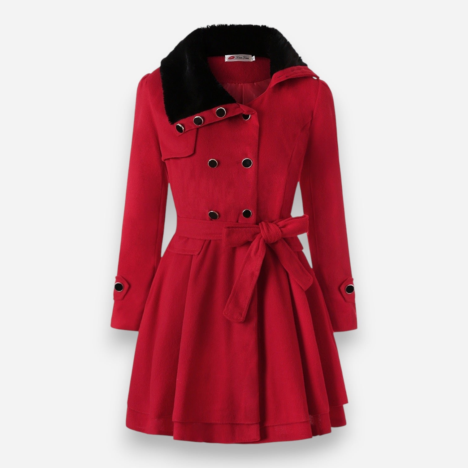 Winter Trenchcoat mit Gefüttertem Kragen