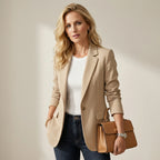 Blazer für Damen mit klassischem Revers und gerader Passform