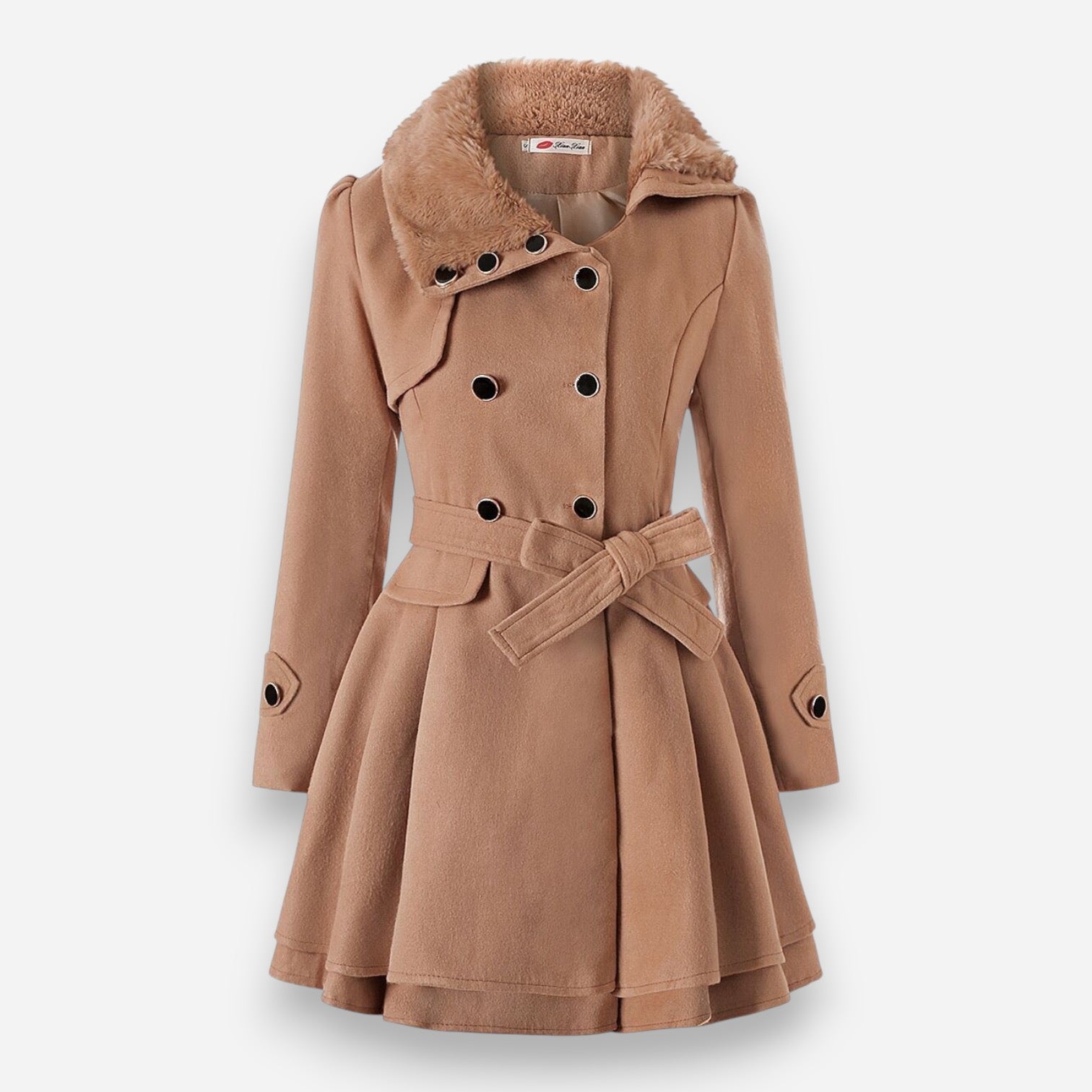 Winter Trenchcoat mit Gefüttertem Kragen
