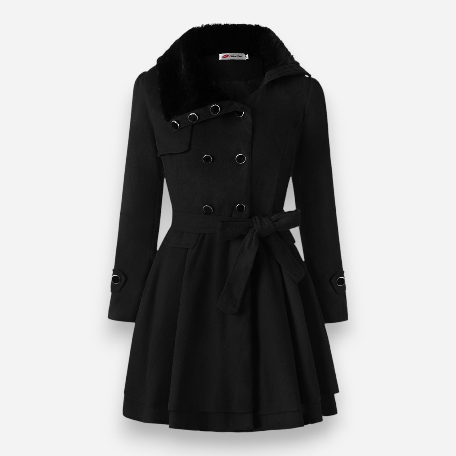 Winter Trenchcoat mit Gefüttertem Kragen