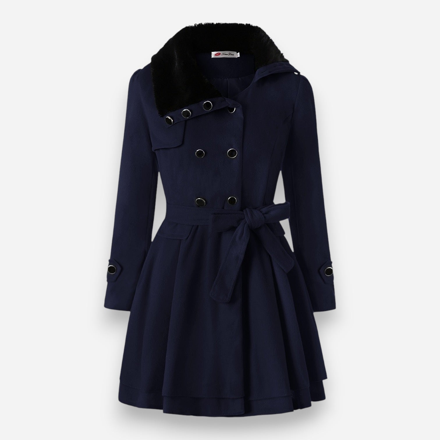 Winter Trenchcoat mit Gefüttertem Kragen