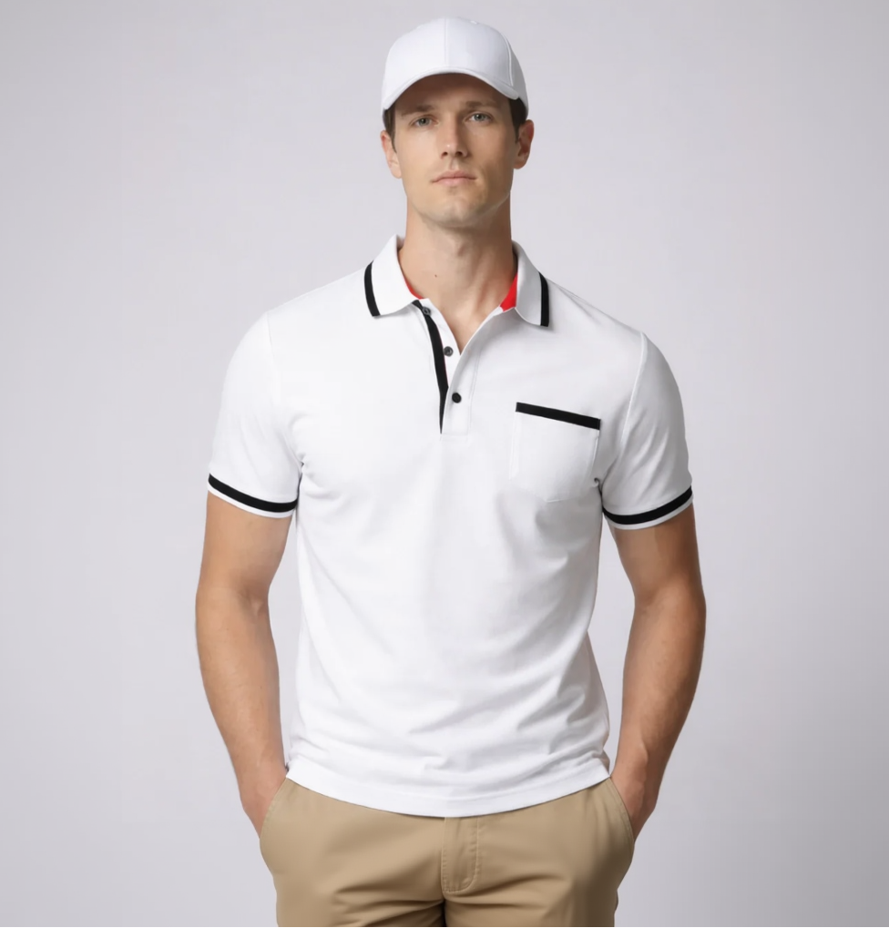 Klassisches Herren Poloshirt mit zeitloser Passform