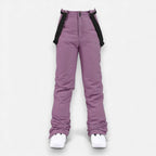 Warme Skihose für Damen mit bequemem Über-Boot Beinabschluss – einfarbig