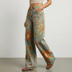 Flared Jeans für Damen mit hoher Taille im Casual-Stil