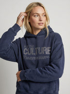 Unisex Hoodie in kurzer Länge mit Druckmuster