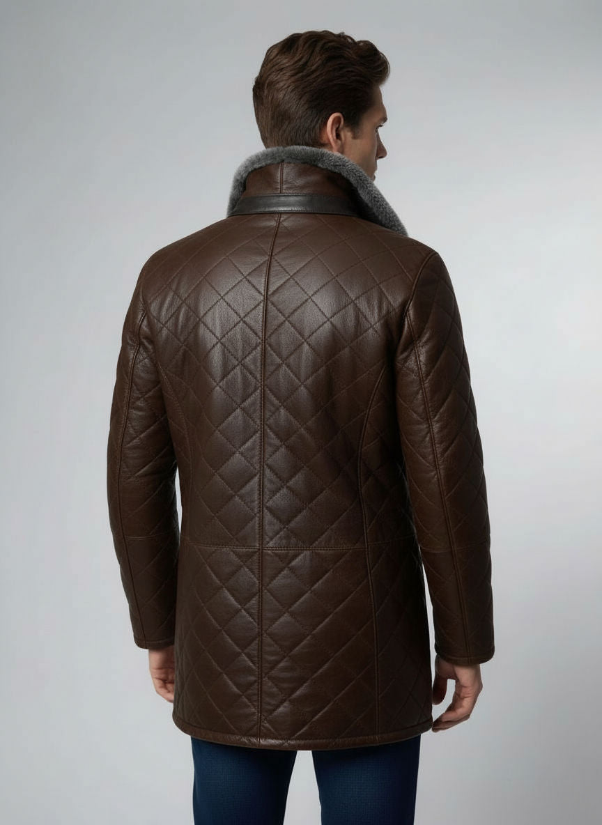 Steppjacke für Herren mit Kragen