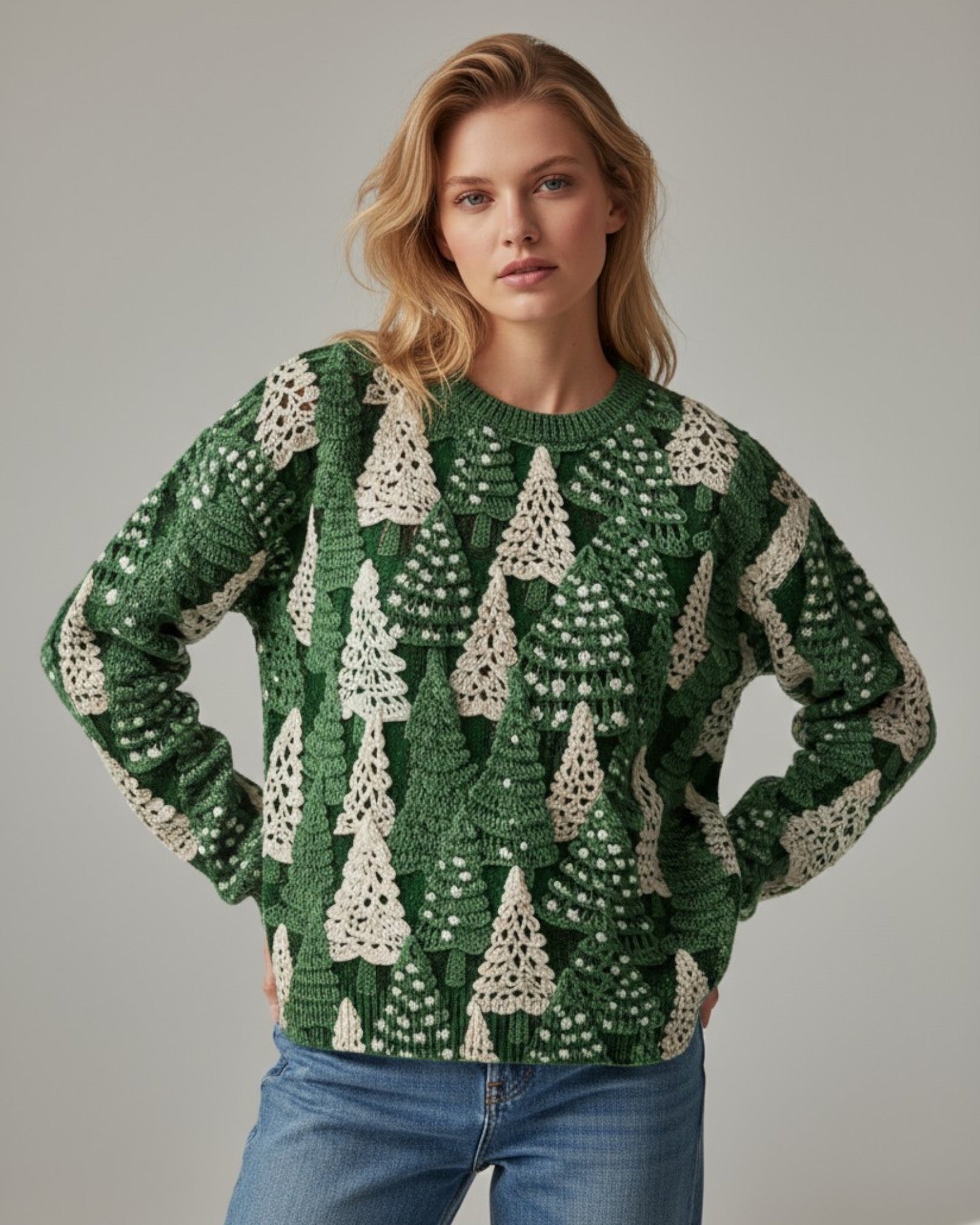 Weihnachtspullover für Damen mit festlichem Design