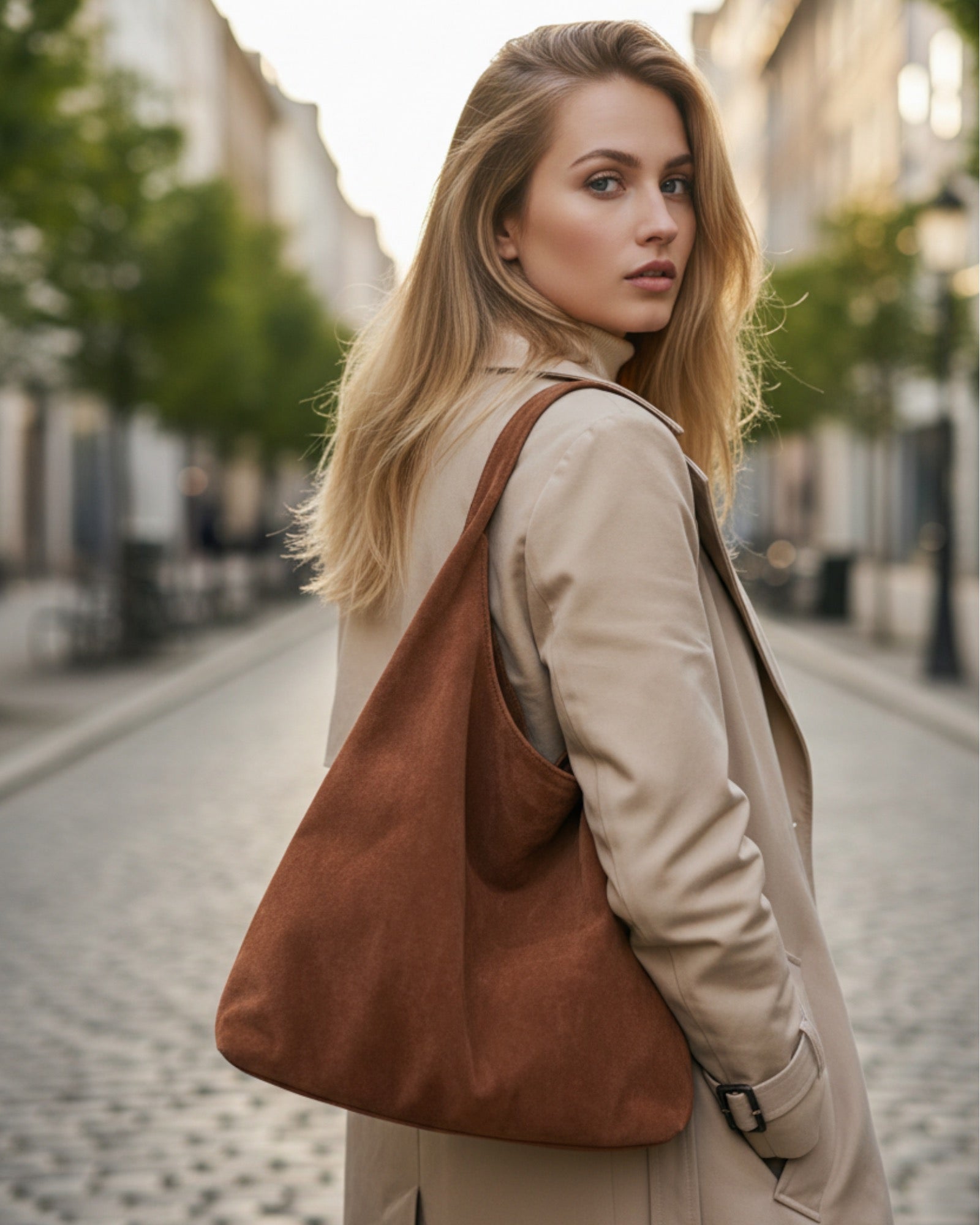 Schultertasche Damen im minimalistischen Design