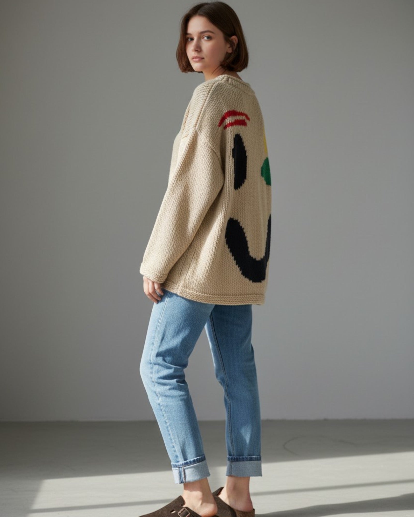 Oversized Strickpullover für Damen