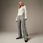 Schlaghose für Damen aus Denim im Carpetener-Stil