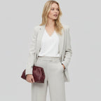 Spitzenbluse für Damen mit V-Ausschnitt und langen Ärmeln