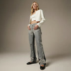 Schlaghose für Damen aus Denim im Carpetener-Stil