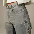 Schlaghose für Damen aus Denim im Carpetener-Stil