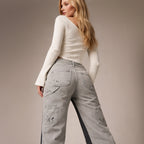 Schlaghose für Damen aus Denim im Carpetener-Stil