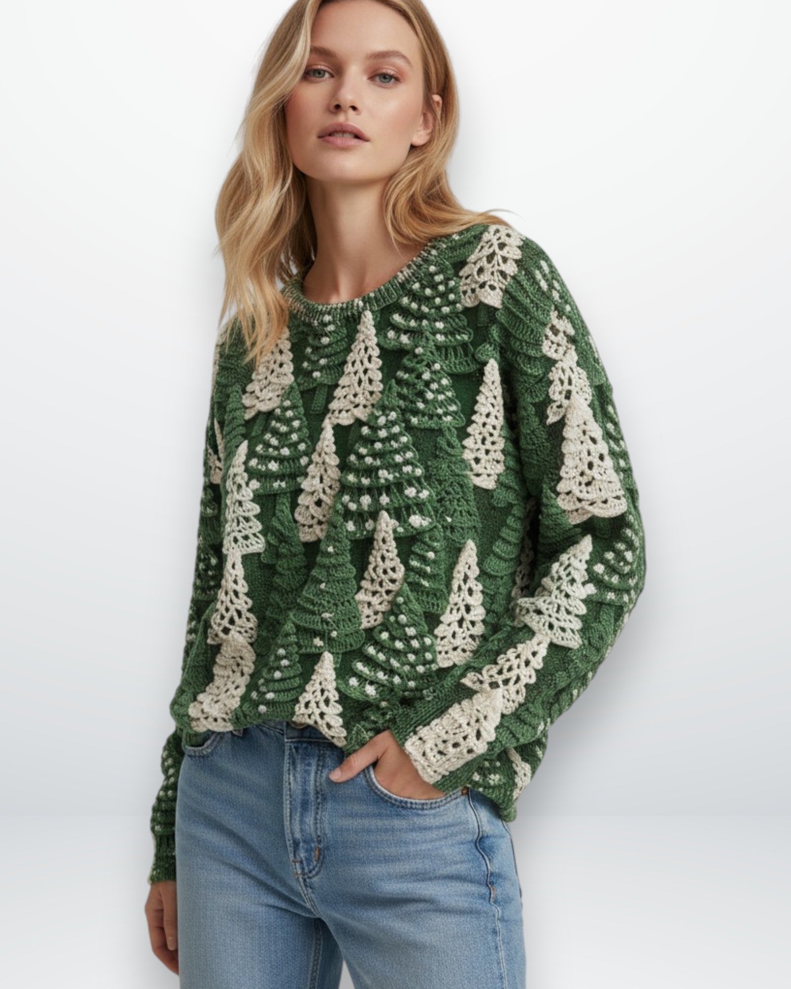 Weihnachtspullover für Damen mit festlichem Design