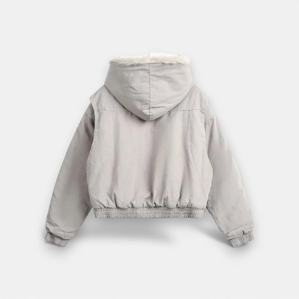 Winterjacke mit warmem Futter und flauschiger Kapuze | Unisex