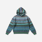 Damenpullover mit Kapuze im Norweger-Muster