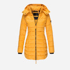 Taillierter Winter-Puffermantel für Damen