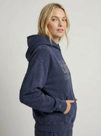 Unisex Hoodie in kurzer Länge mit Druckmuster