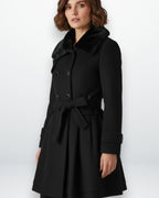 Winter Trenchcoat mit Gefüttertem Kragen