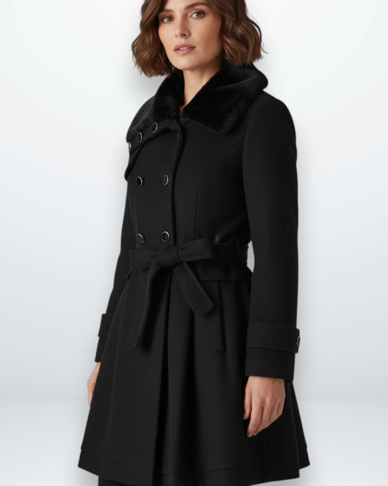 Winter Trenchcoat mit Gefüttertem Kragen