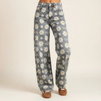 Flared Jeans für Damen mit hoher Taille im Casual-Stil