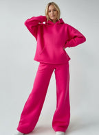 Oversized Hoodie-Set mit weiter Hose für Damen