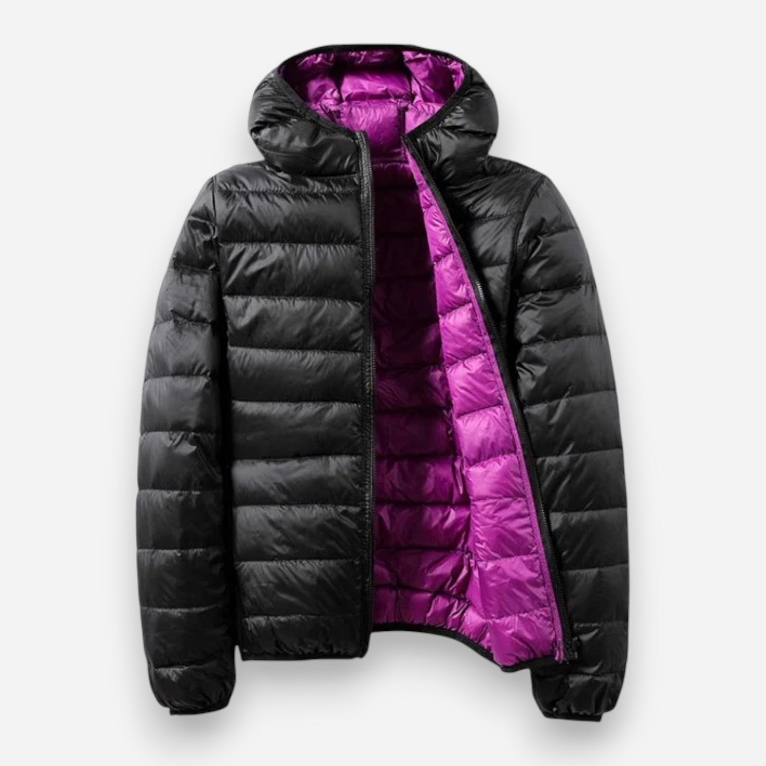Wendbare Übergangsjacke für Damen mit Kapuze