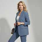 Eleganter Anzug für Damen mit Blazer und Hose im geraden Schnitt