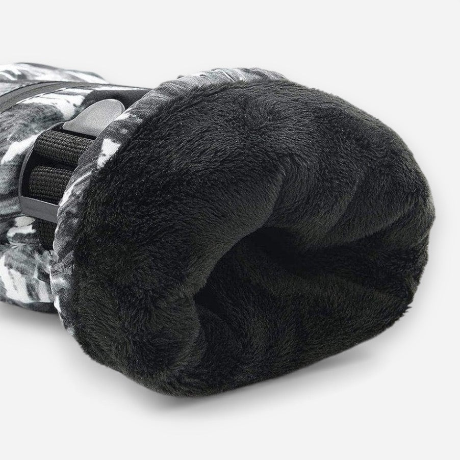 Warme Skihandschuhe mit weichem Innenfutter und Reißverschlusstasche