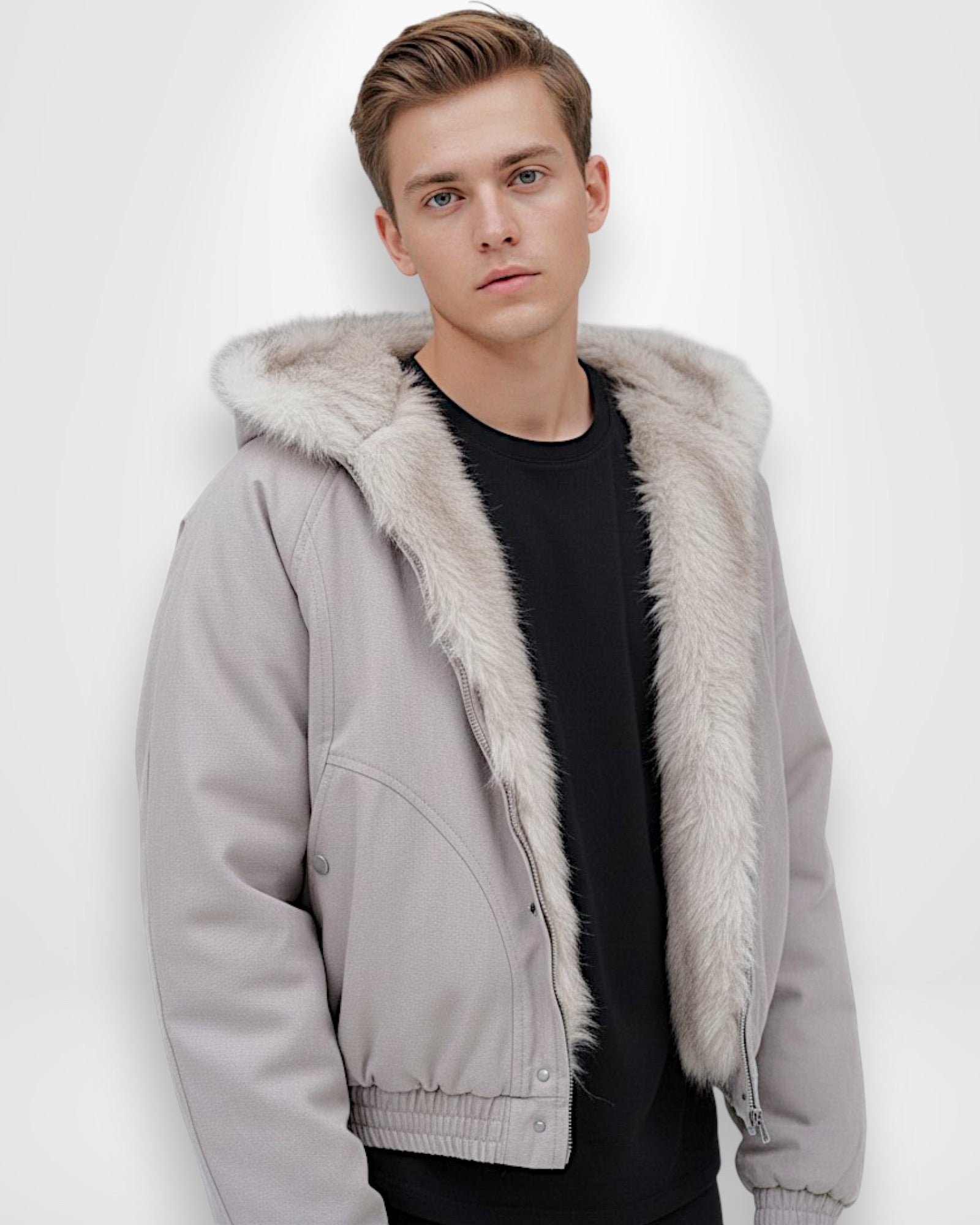 Winterjacke mit warmem Futter und flauschiger Kapuze | Unisex