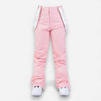 Warme Skihose für Damen mit bequemem Über-Boot Beinabschluss – einfarbig