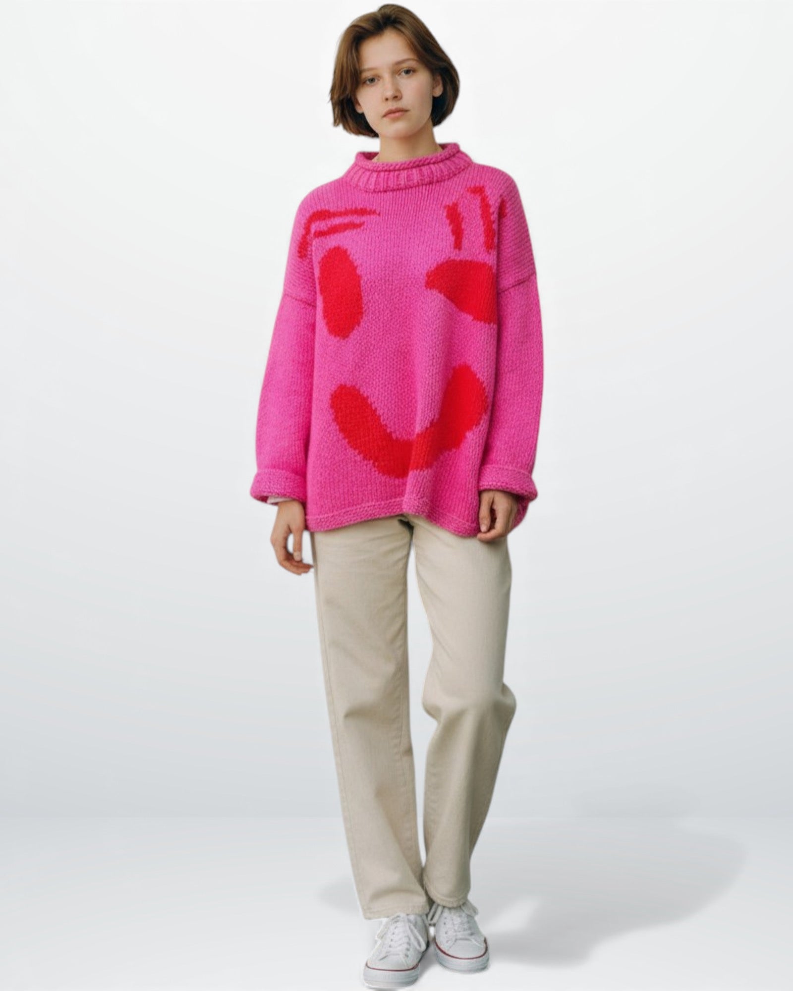 Oversized Strickpullover für Damen