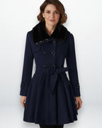 Winter Trenchcoat mit Gefüttertem Kragen