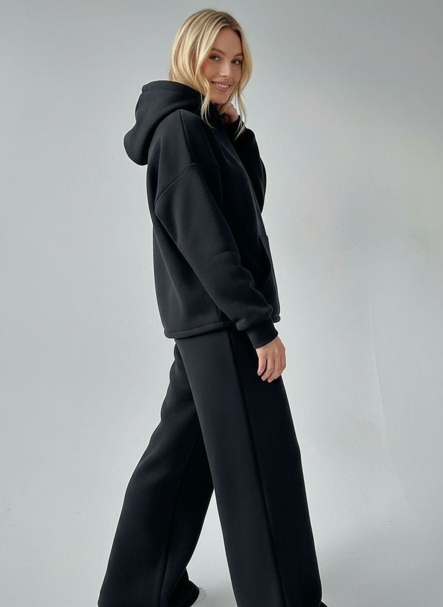 Oversized Hoodie-Set mit weiter Hose für Damen