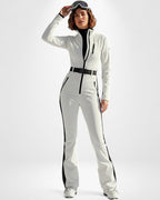 Damen Skianzug tailliert mit Kontrastdetails – figurbetont & sportlich