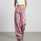 Flared Jeans für Damen mit hoher Taille im Casual-Stil