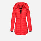 Taillierter Winter-Puffermantel für Damen