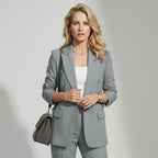 Eleganter Anzug für Damen mit Blazer und Hose im geraden Schnitt