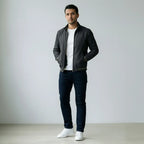 Blouson für Herren in Regular Fit mit Frontreißverschluss und Stehkragen