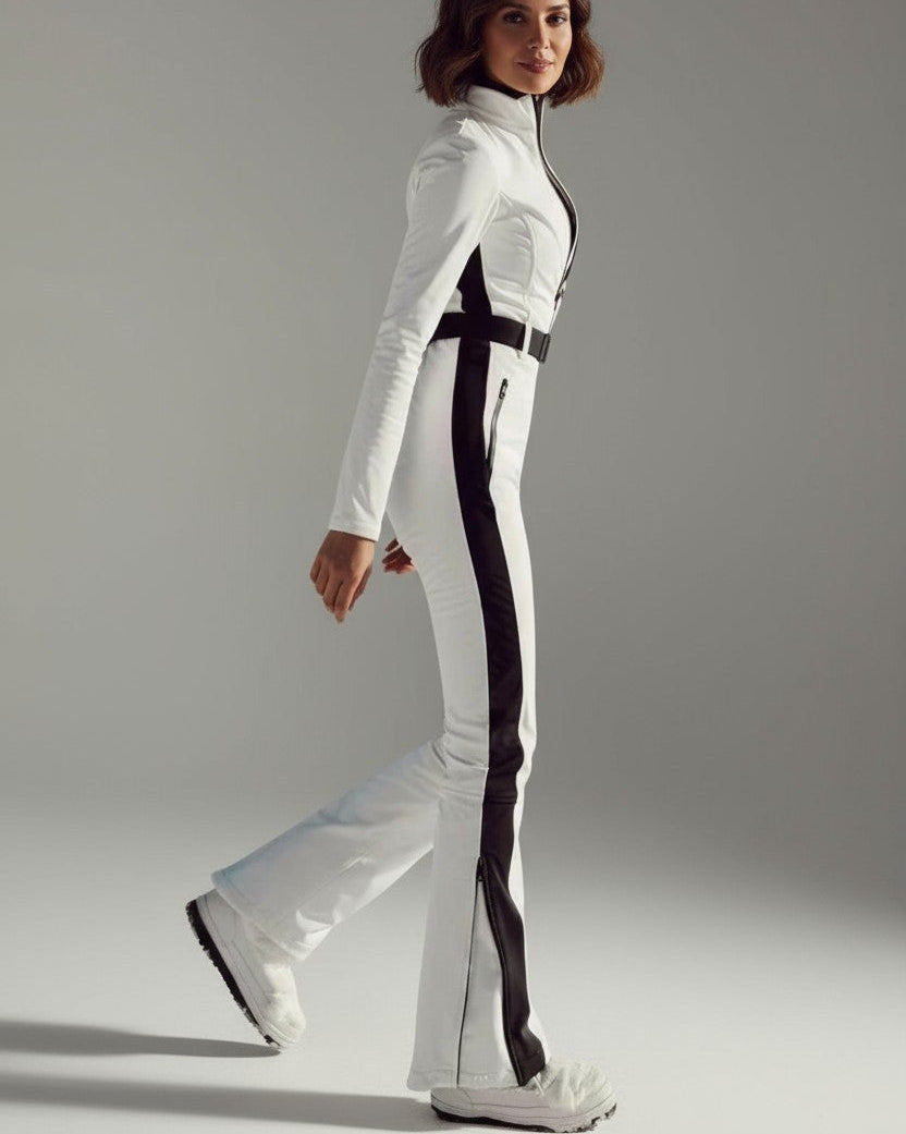 Damen Skianzug tailliert mit Kontrastdetails – figurbetont & sportlich