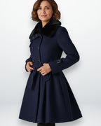 Winter Trenchcoat mit Gefüttertem Kragen