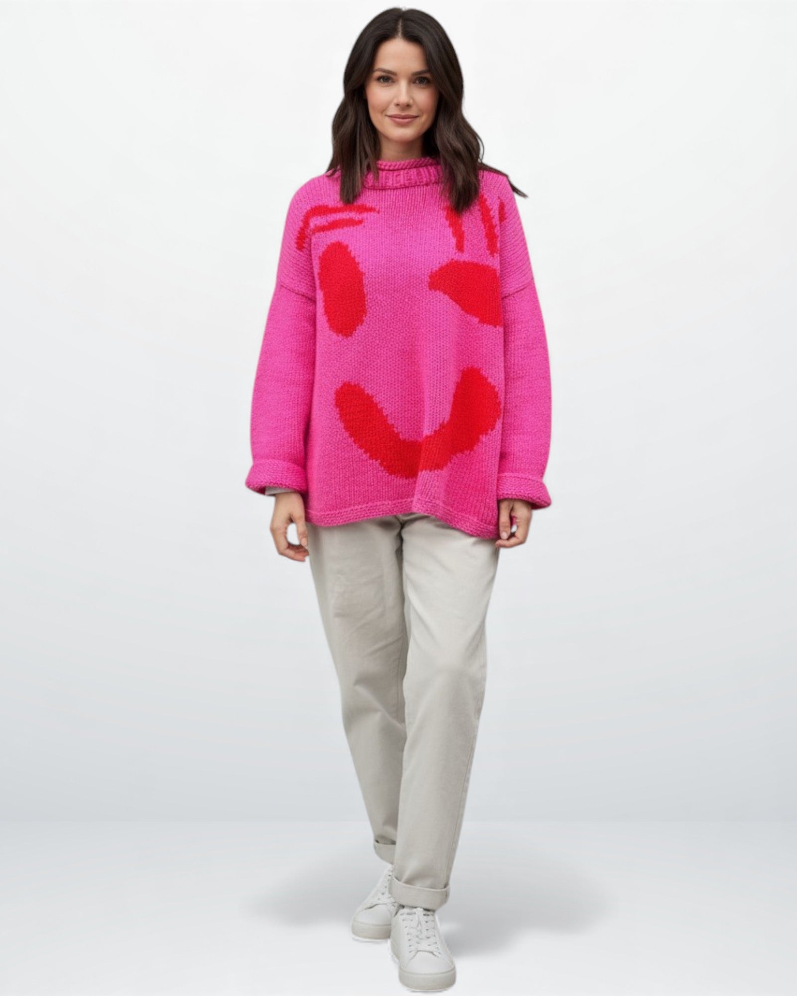 Oversized Strickpullover für Damen