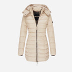 Taillierter Winter-Puffermantel für Damen